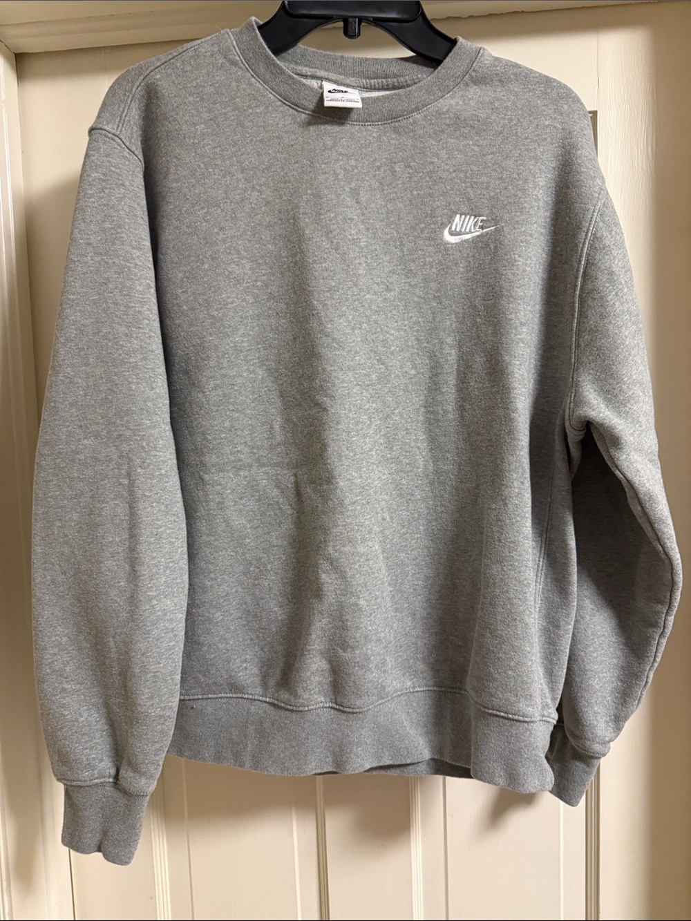 Nike Grey Crewneck Sweatshirt with White Logo